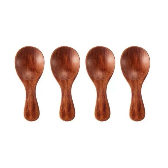 4PIECE SMALL WOODEN SPOONS - Picture 1 of 1